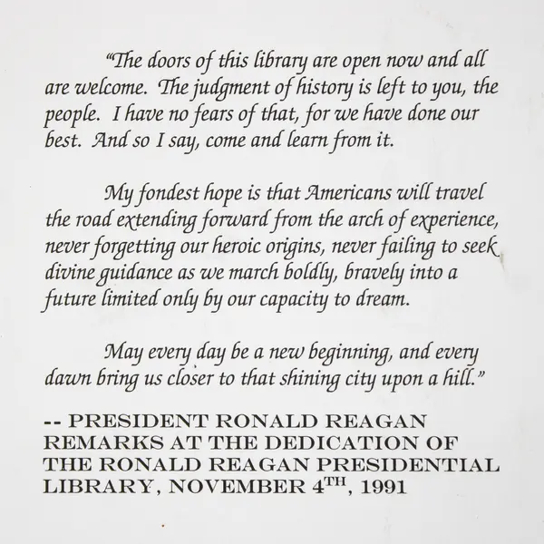 Presidential Ronald Reagan Portrait 5X7 Reprint Photo Library Dedication 1991 