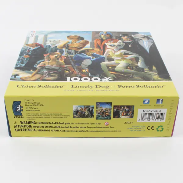 CEACO Lonely Dog 1,000 PC. Jigsaw Puzzle #3392-1  Complete