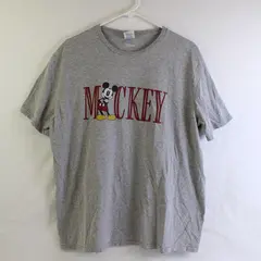 Delta Soft Disney Adult XL Gray/Red Mickey Graphic Short Sleeve T-Shirt