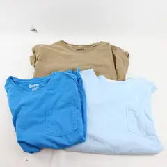 Lot of 3 Duluth Relaxed Fit Longtail Ts Men's XL Blue and Brown FLAWED