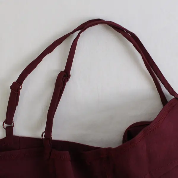 Justify Women's S Deep Plum Spaghetti Strap Romper with Skort