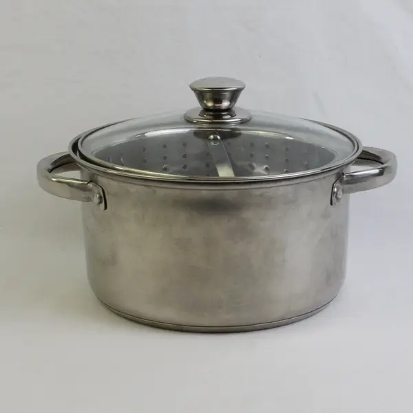 Mainstays Stainless Steel 4-Quart Steamer Pot with Glass Lid