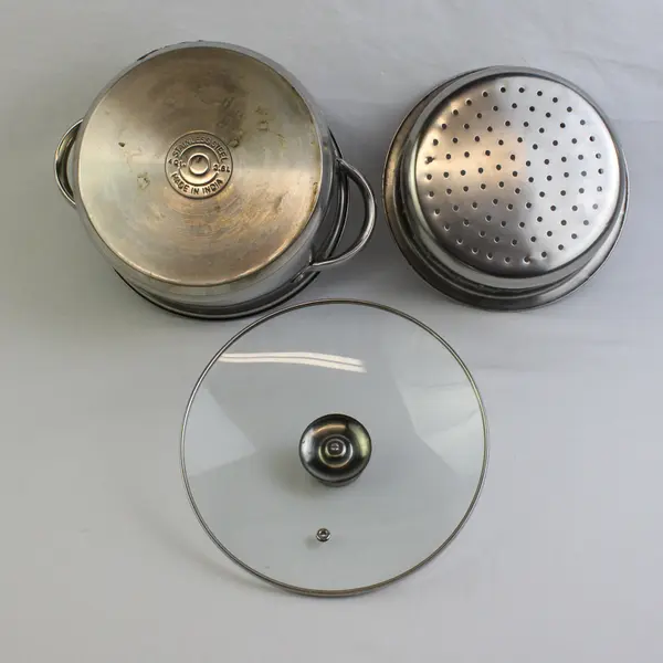 Mainstays Stainless Steel 4-Quart Steamer Pot with Glass Lid