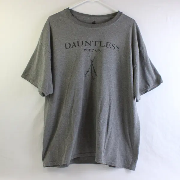 Hanes Dauntless Wine Co. Gray Short-Sleeved T-Shirt Men's XL