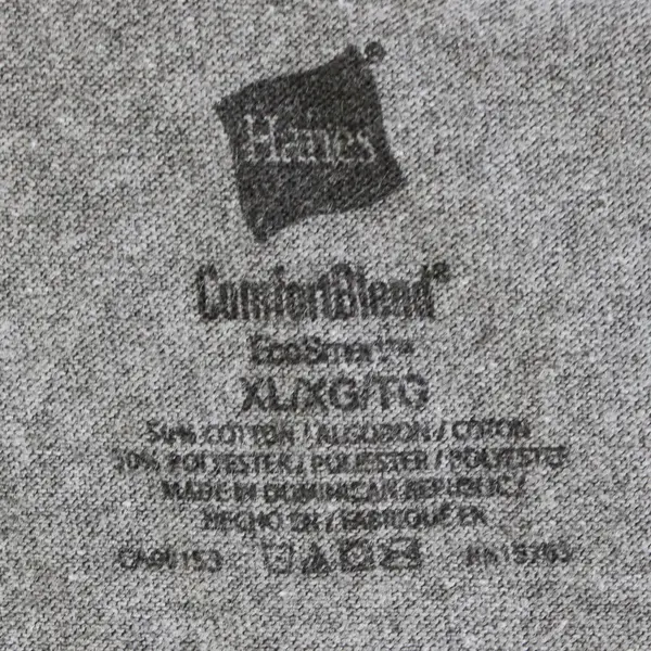 Hanes Dauntless Wine Co. Gray Short-Sleeved T-Shirt Men's XL
