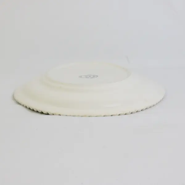 Harker China Chesterton Ceramic Green Oval Platter Tray with White Lace Edge