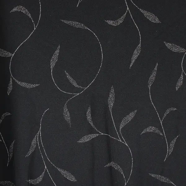 Vtg GAP Women's XL Black Floral Rayon Maxi Skirt with Side Slit