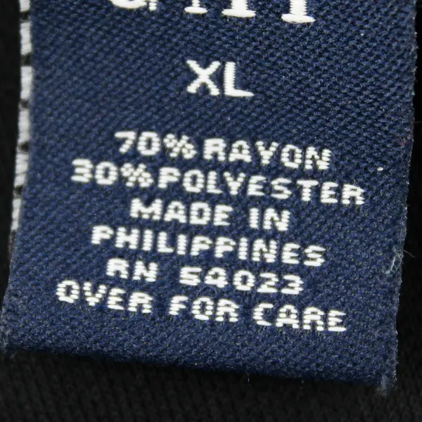 Vtg GAP Women's XL Black Floral Rayon Maxi Skirt with Side Slit