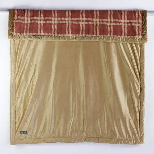 Hyde Park Beige And Pink Plaid Patterned Throw Blanket 49" x 59"