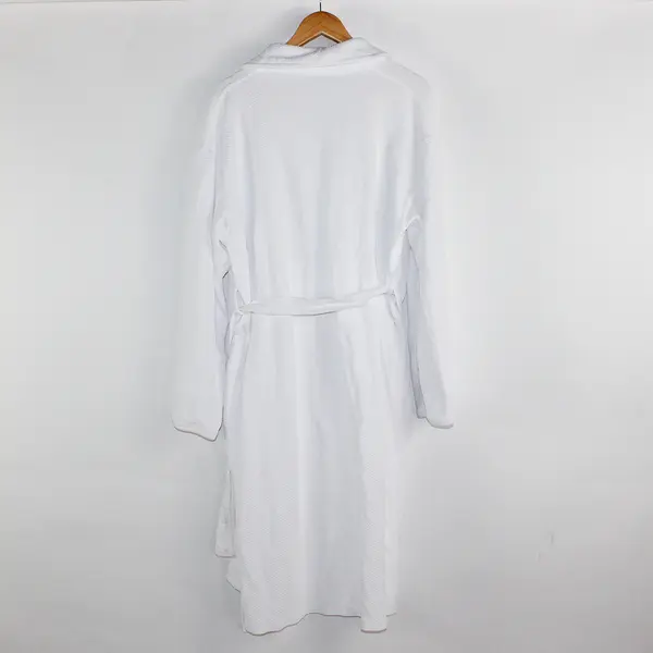 Le Montreux White Cotton Blend Robe Adult Size Medium