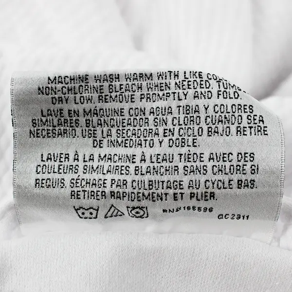 Le Montreux White Cotton Blend Robe Adult Size Medium