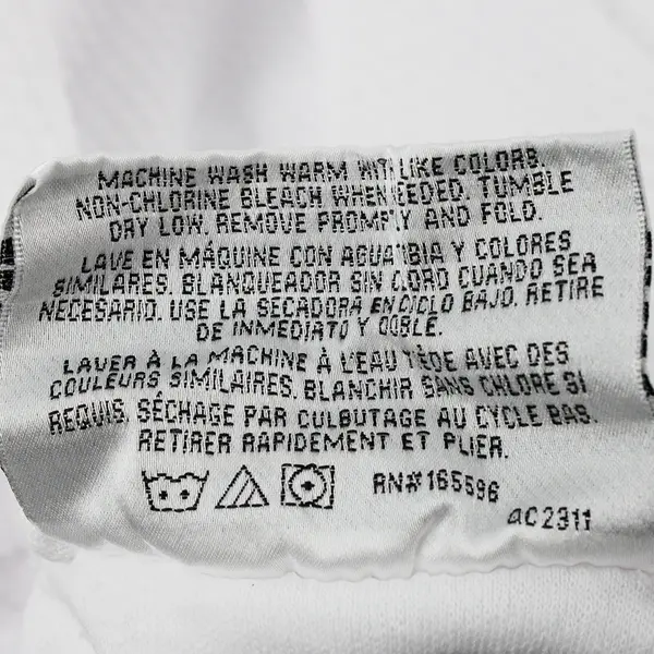 Le Montreux White Cotton Blend Robe Adult Size Large