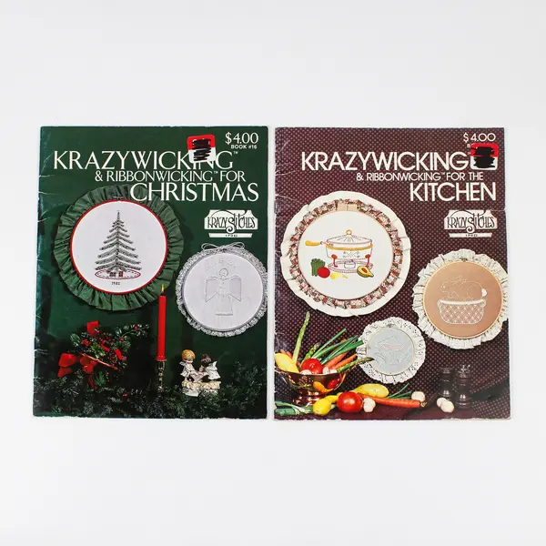 Lot of 2 Krazy Stitches Inc Booklets #14 & 16 1983 Good Condition PB