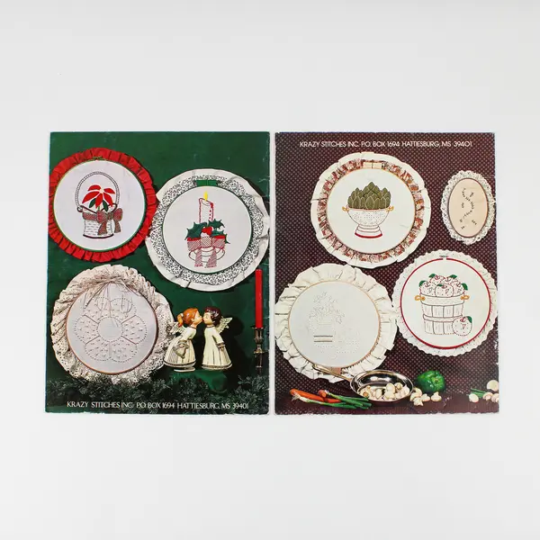 Lot of 2 Krazy Stitches Inc Booklets #14 & 16 1983 Good Condition PB