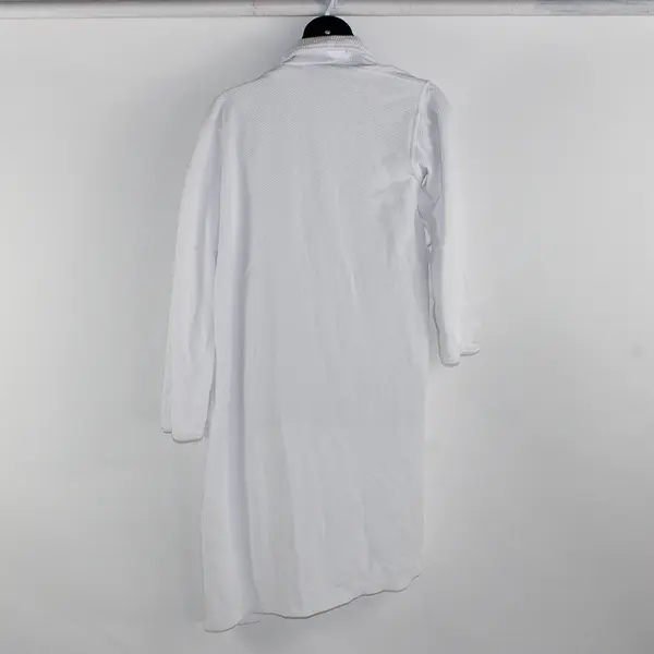 Le Montreux White Cotton Blend Robe Adult Size Medium FLAWED