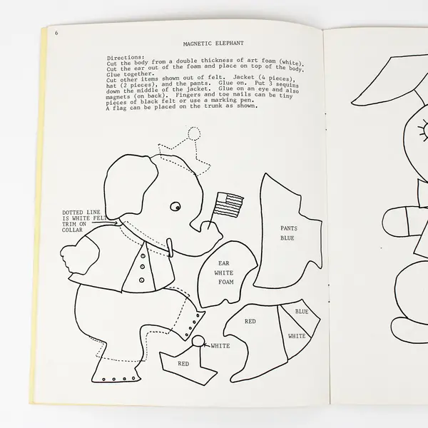 Vintage Lot of 2 Magnetic Artfoam Books Patterns & Instructions 1969 & 1970