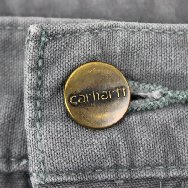 Carhartt Men's 38 Gray B147 FAT Original Fit Carpenter 100% Cotton Shorts