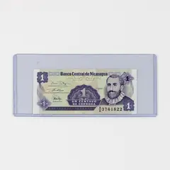 Nicaragua Un Centavo De Cordoba Banknote 1991 Series Uncirculated 