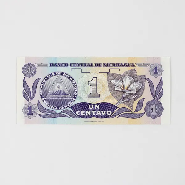 Nicaragua Un Centavo De Cordoba Banknote 1991 Series Uncirculated 