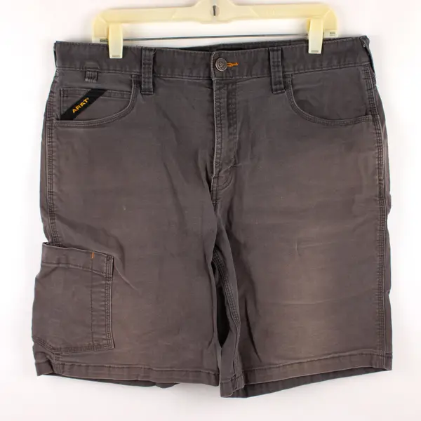 Ariat Men's 34 Brown Rebar M4 Relaxed Fit Carpenter Shorts
