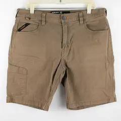 Ariat Men's 34 Brown Rebar M4 Relaxed Fit Carpenter Shorts