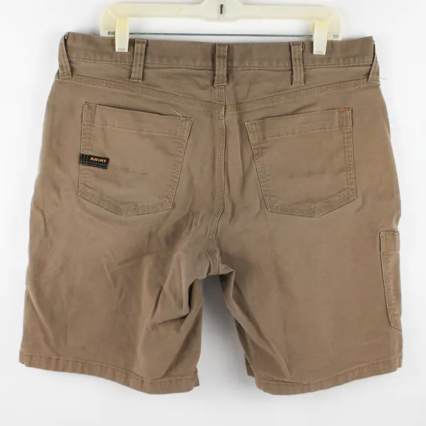 Ariat Men's 34 Brown Rebar M4 Relaxed Fit Carpenter Shorts
