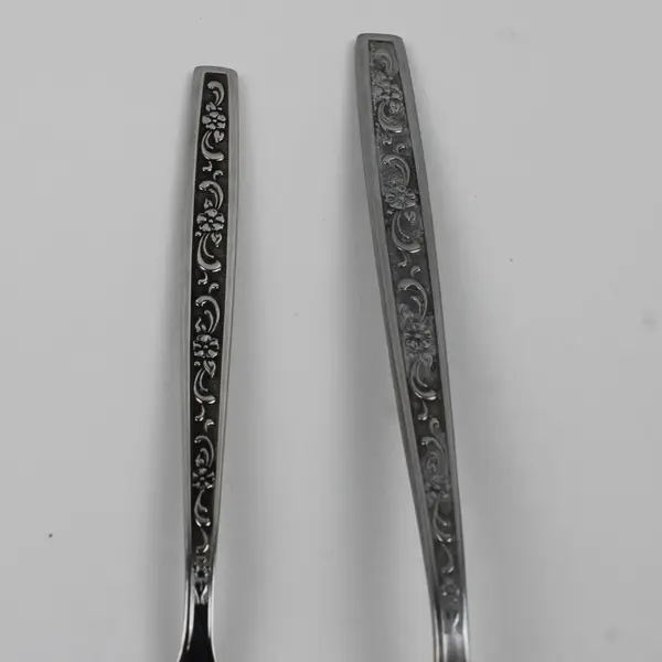 Lot Of 5 Silver West Bend (Stainless) Flatware 2 Dinner Forks 3 Salad