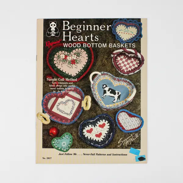 Ragpoint Beginner Hearts Wood Bottom Baskets Suzanne McNeill Design Originals 