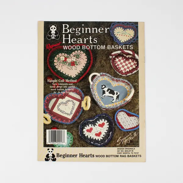 Ragpoint Beginner Hearts Wood Bottom Baskets Suzanne McNeill Design Originals 