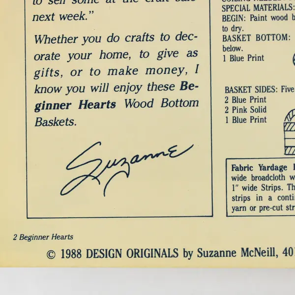 Ragpoint Beginner Hearts Wood Bottom Baskets Suzanne McNeill Design Originals 
