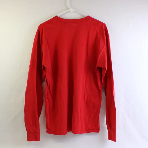 Gildan Portland Trail Blazers Red Long-Sleeve Basketball T-Shirt Men's Large