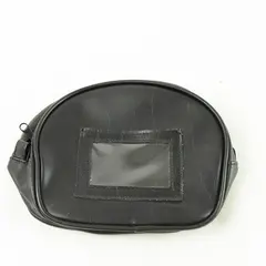 Small Black Clutch Purse Makeup Bag Zipper Compact 