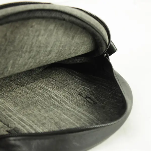 Small Black Clutch Purse Makeup Bag Zipper Compact 