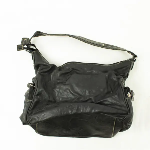 Rosetti Medium Black Zippered Shoulder Bag 