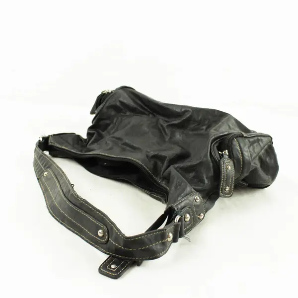 Rosetti Medium Black Zippered Shoulder Bag 