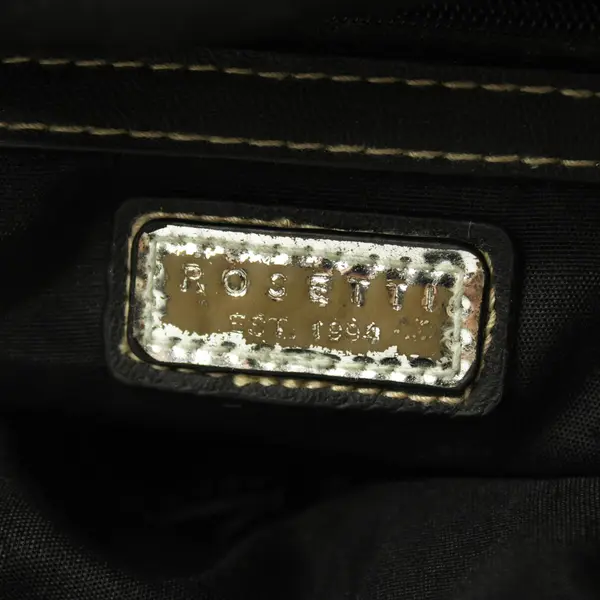 Rosetti Medium Black Zippered Shoulder Bag 