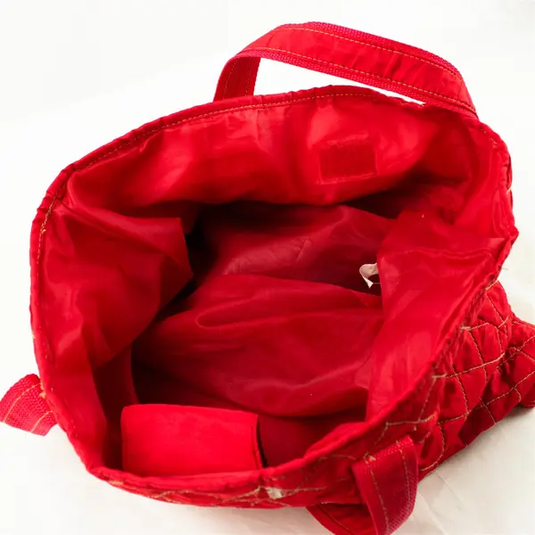 Totes Red Tote Bag w/ Front Pocket Lightweight Travel Everyday