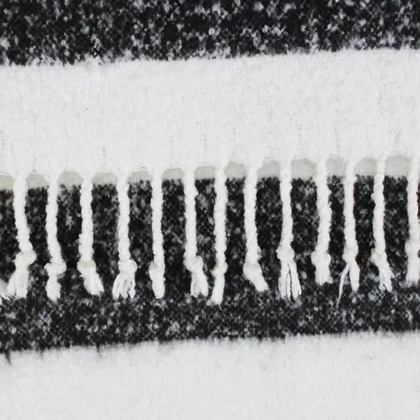 Target Project Large Striped White/Gray Patterned Throw Blanket 54" x 64"