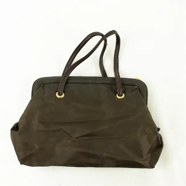 Easy Spirit Brown Zippered Handbag Compact Purse Pre-Owned