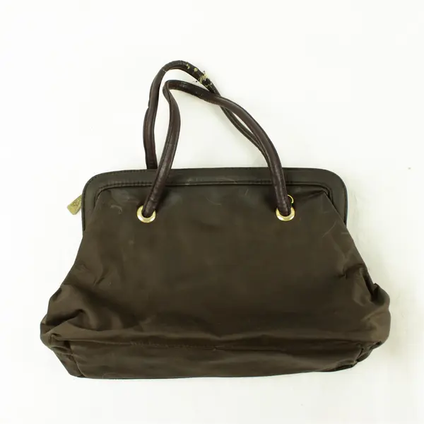 Easy Spirit Brown Zippered Handbag Compact Purse Pre-Owned