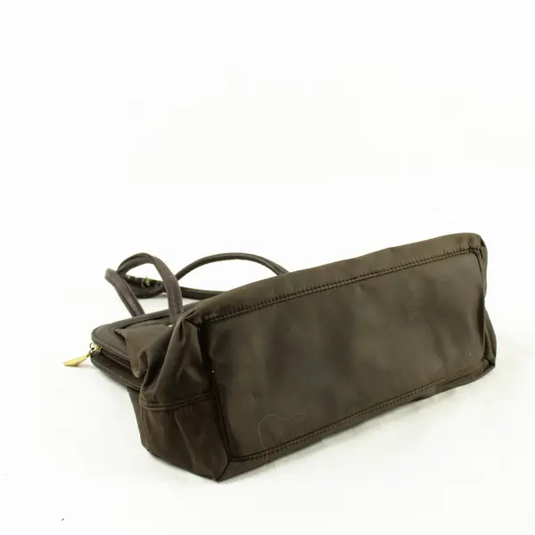 Easy Spirit Brown Zippered Handbag Compact Purse Pre-Owned