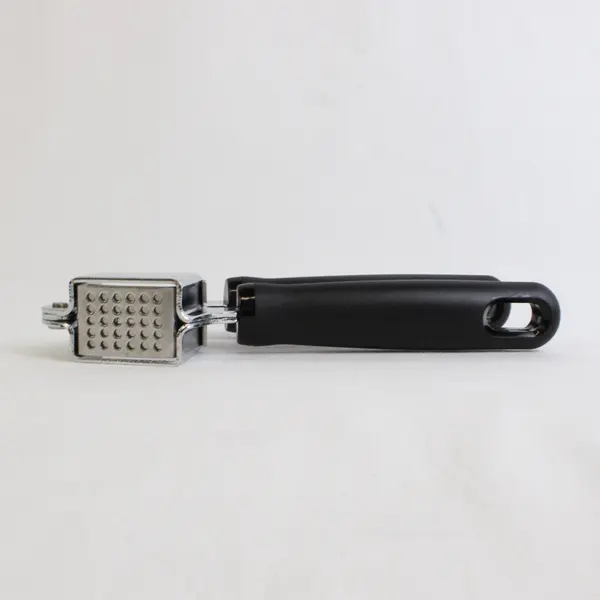 Stainless Steel Manual Garlic Press Kitchen Tool Black Handle