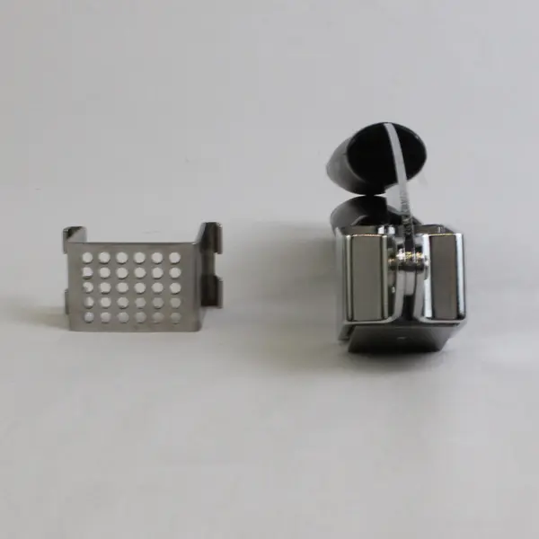 Stainless Steel Manual Garlic Press Kitchen Tool Black Handle