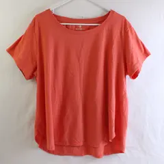 Colosseum Solid Orange Color Short Sleeve T-Shirt Women XXL