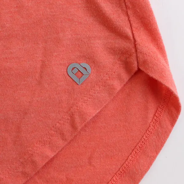 Colosseum Solid Orange Color Short Sleeve T-Shirt Women XXL