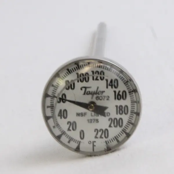 Vintage Taylor Stainless Steel Meat Thermometer Model 6072 FLAWED