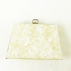 Vintage Embroidered Linen Clutch Bag Small Summer Evening Purse