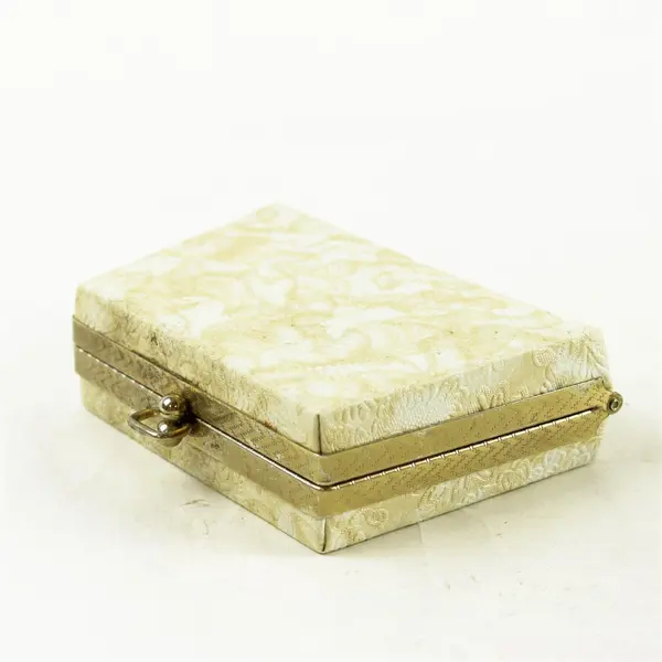 Vintage Embroidered Linen Clutch Bag Small Summer Evening Purse