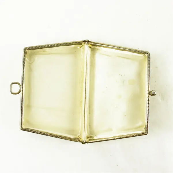 Vintage Embroidered Linen Clutch Bag Small Summer Evening Purse