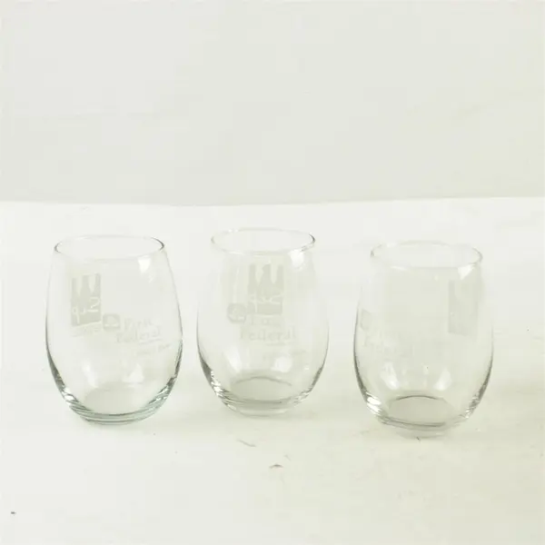 3 Assorted Wine Glasses Advertising The McMinnville Sip Wine And Food Classic